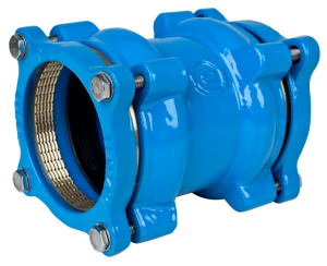Coupling for PE/PVC pipes