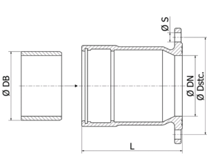 Flanged Tyton Socket