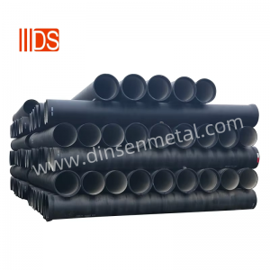 DINSEN Ductile Iron Pipes Bitumen Zinc Sprayed Paint Sewer Water Pipeline